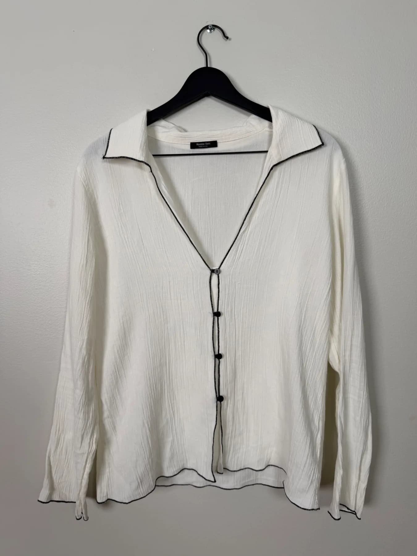 Massimo Dutti Svart vit skjorta