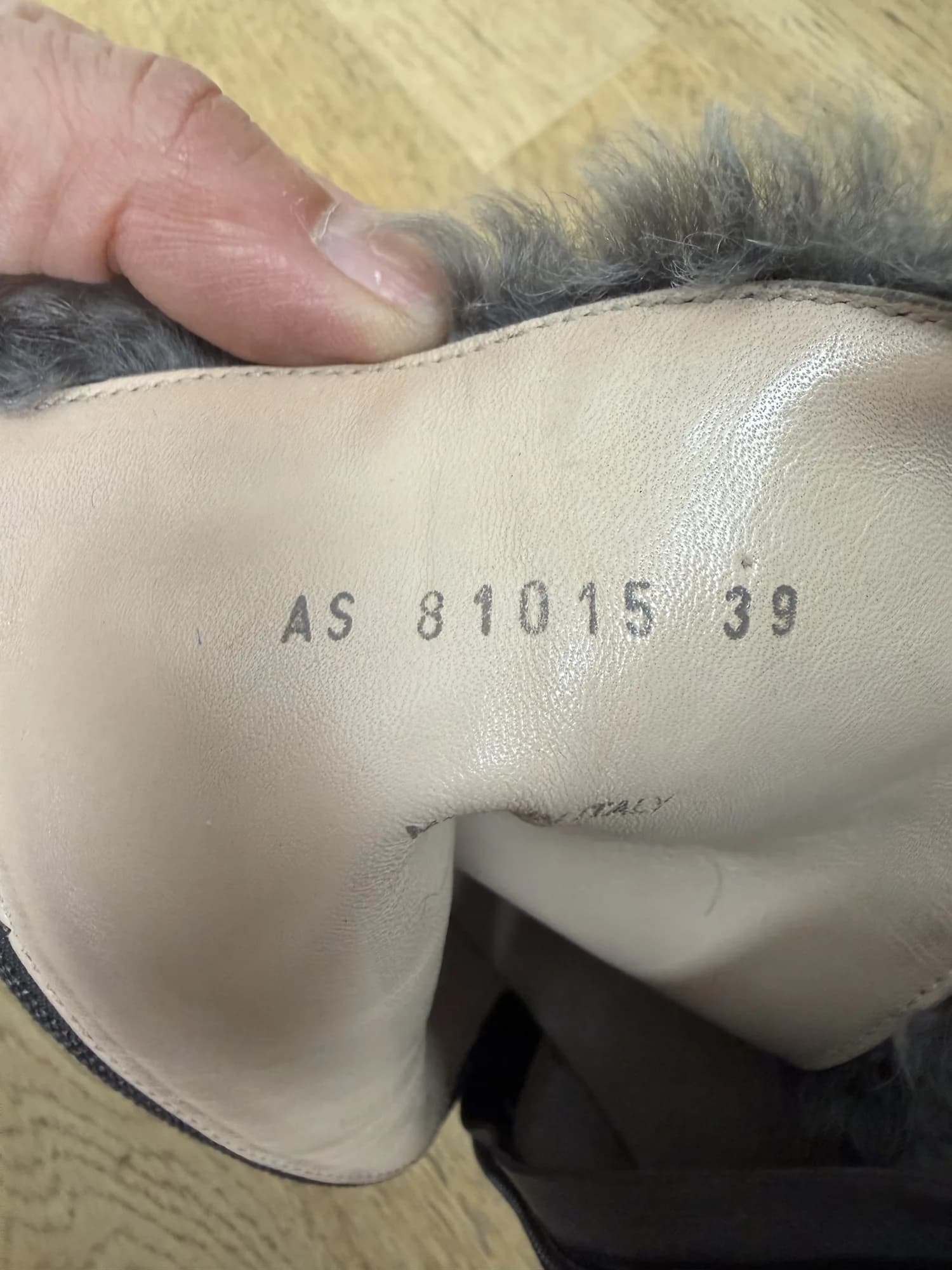 Insidan av skaftet, storlek 39