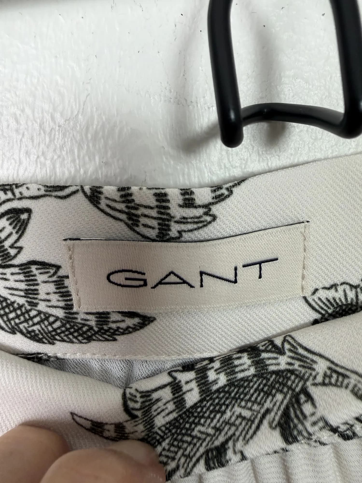 Gant-etiketten och mönstret