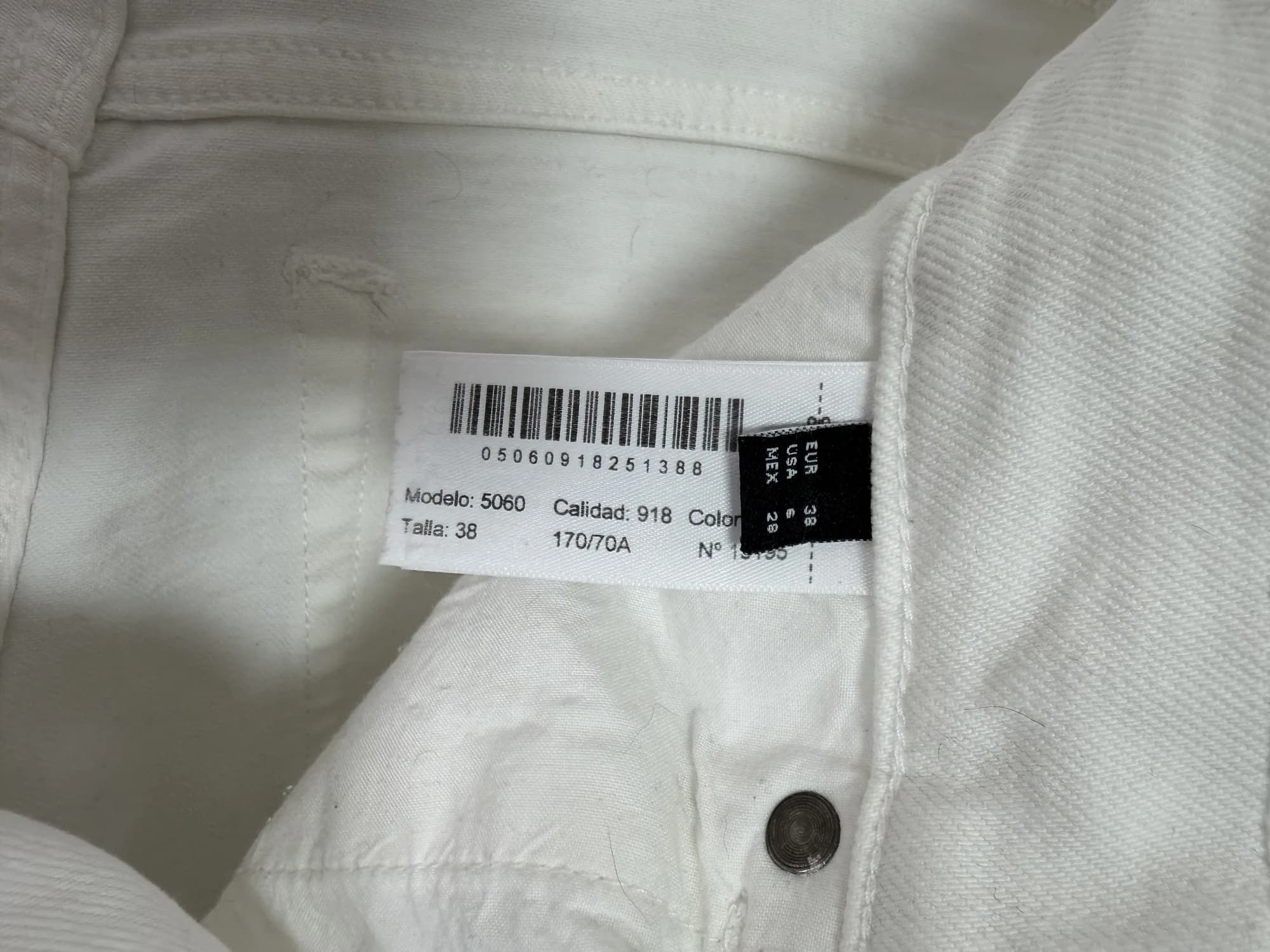 Storleksetikett, EUR 38