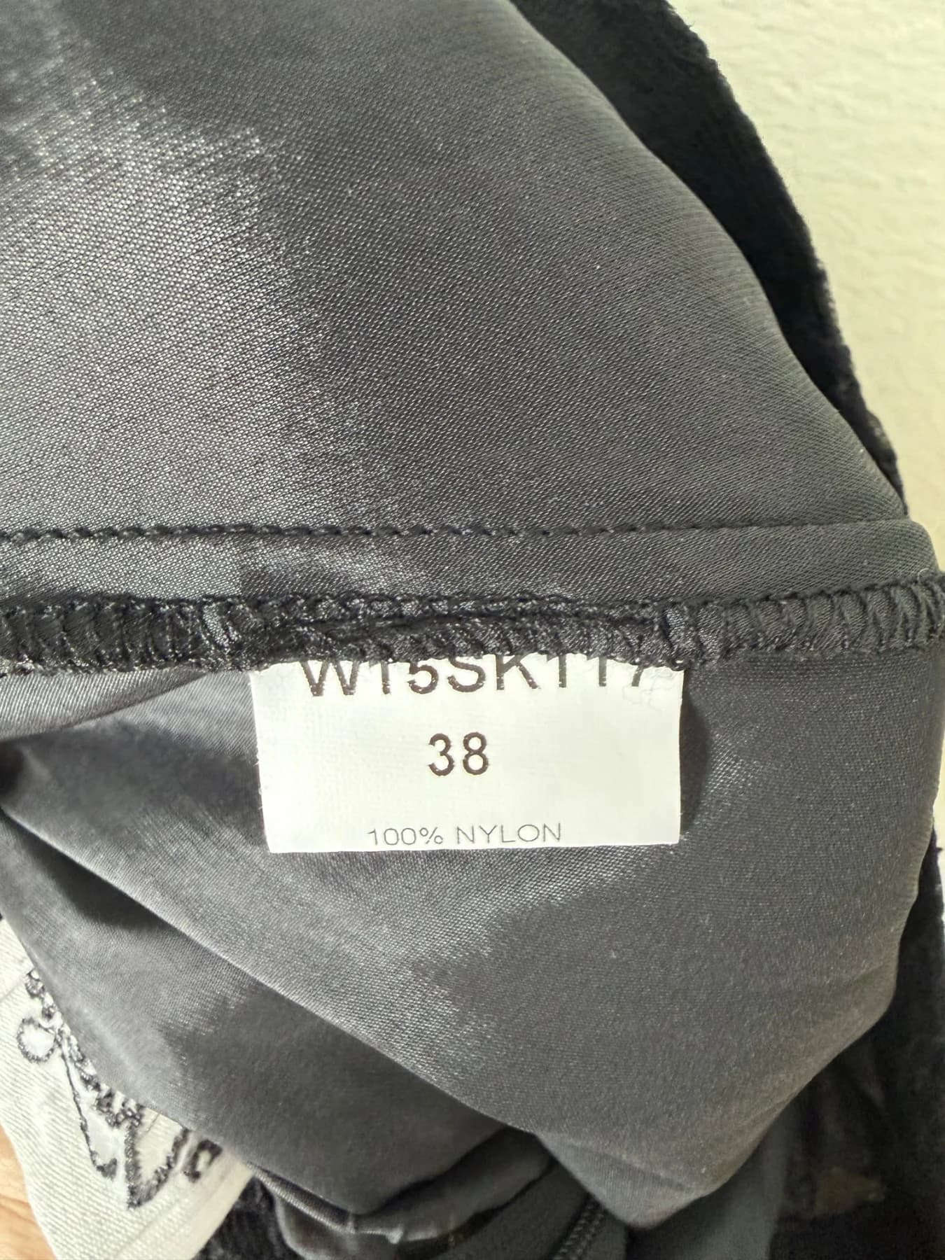Storleksetikett, 38